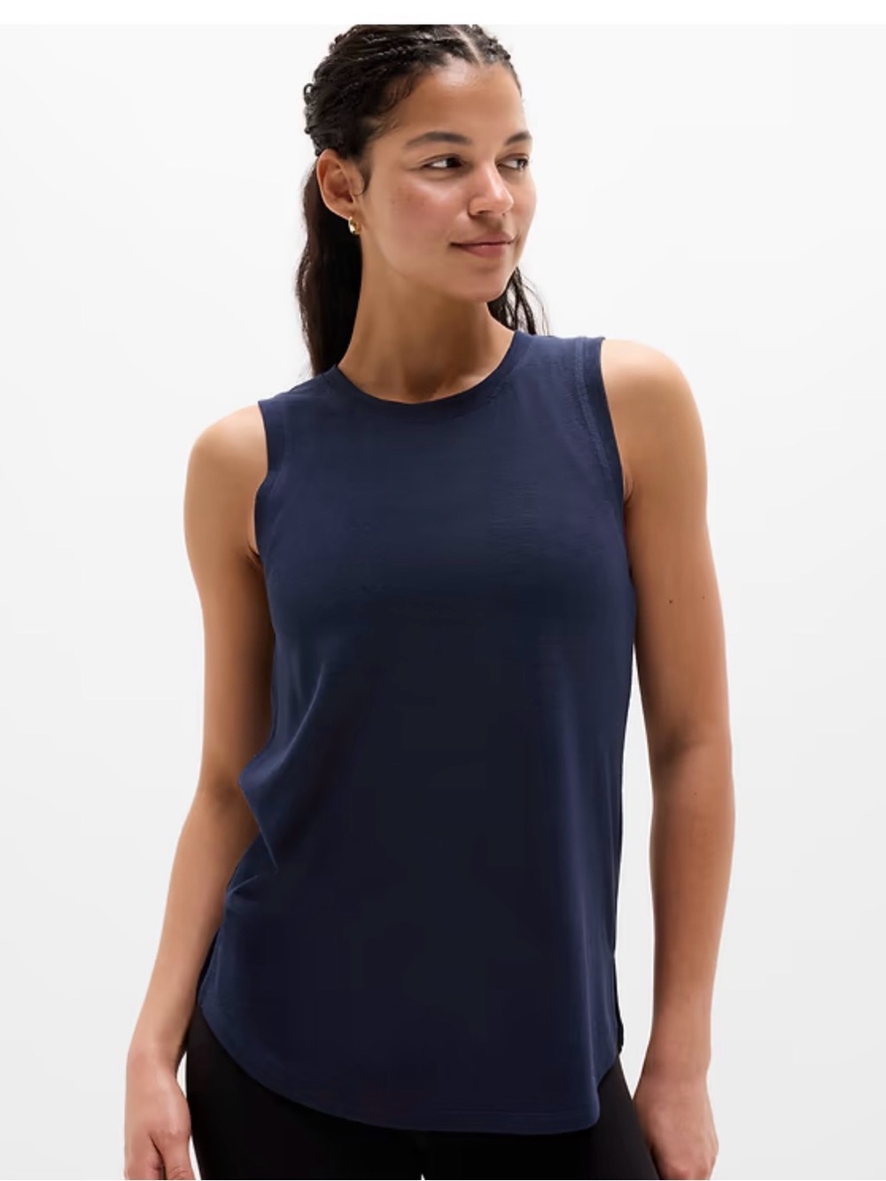 Athleta Breezy Tank- Size Small Navy